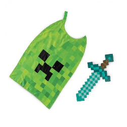 minecraft espada set con capa (jakks pacific - 156239-15l-6)
