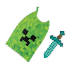 minecraft espada set con capa (jakks pacific - 156239-15l-6)
