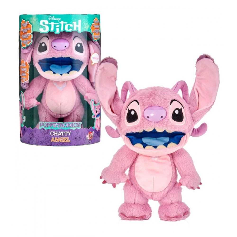 lilo & stitch real fx chatty angel (famosa - re003000)