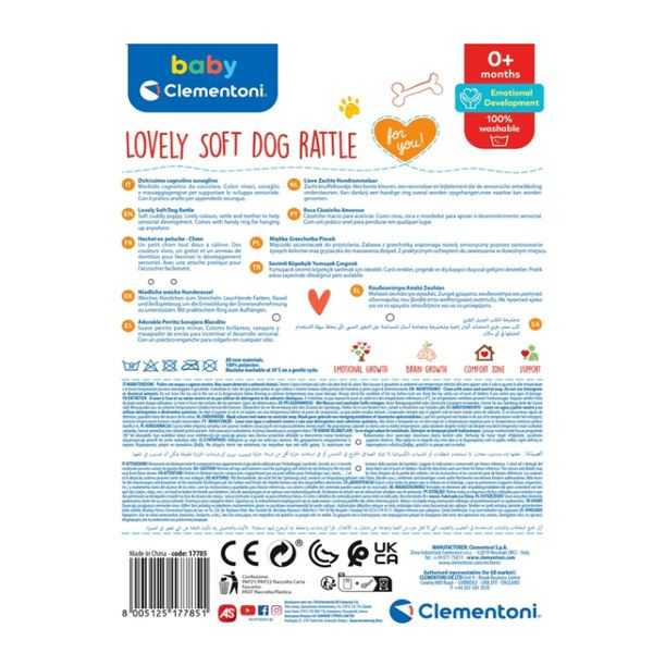sonajero blando perrito (clementoni - 17785)