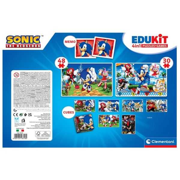 edukit 4 en 1 sonic (clementoni - 18318)