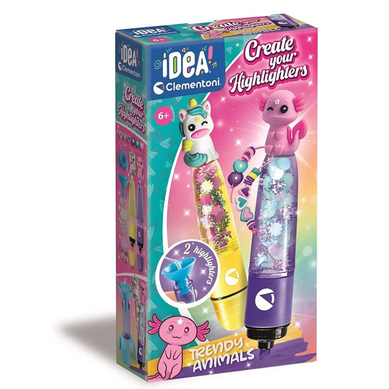 idea mini laboratorio subrayadores trendy animals (clementoni - 18874)