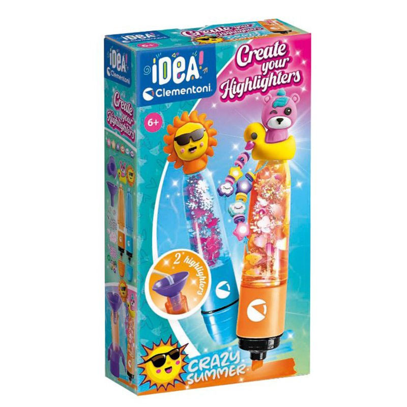 idea mini laboratorio subrayadores crazy summer (clementoni - 18130)