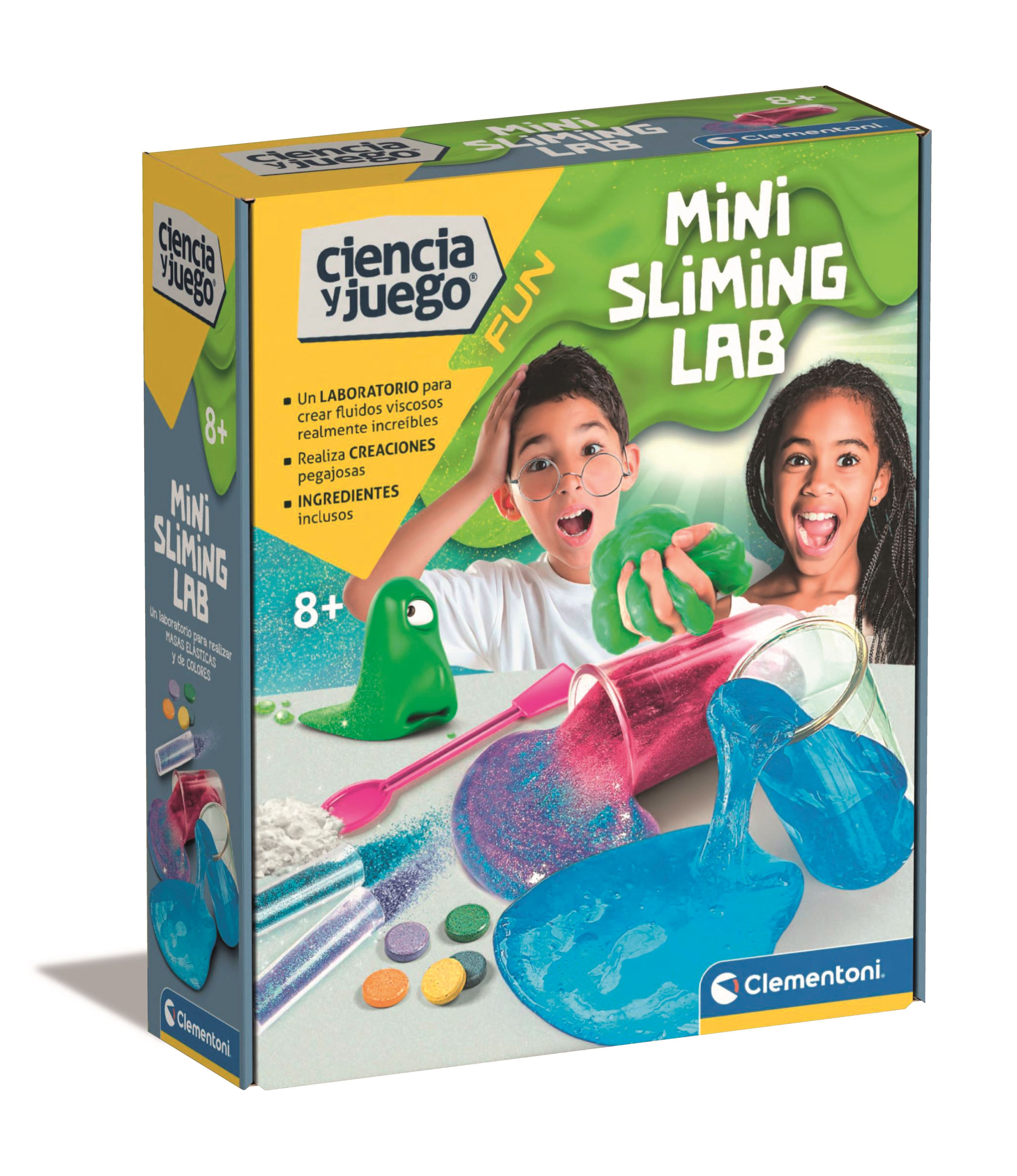 ciencia y juego crea slimy fluorescente (clementoni - 55281)