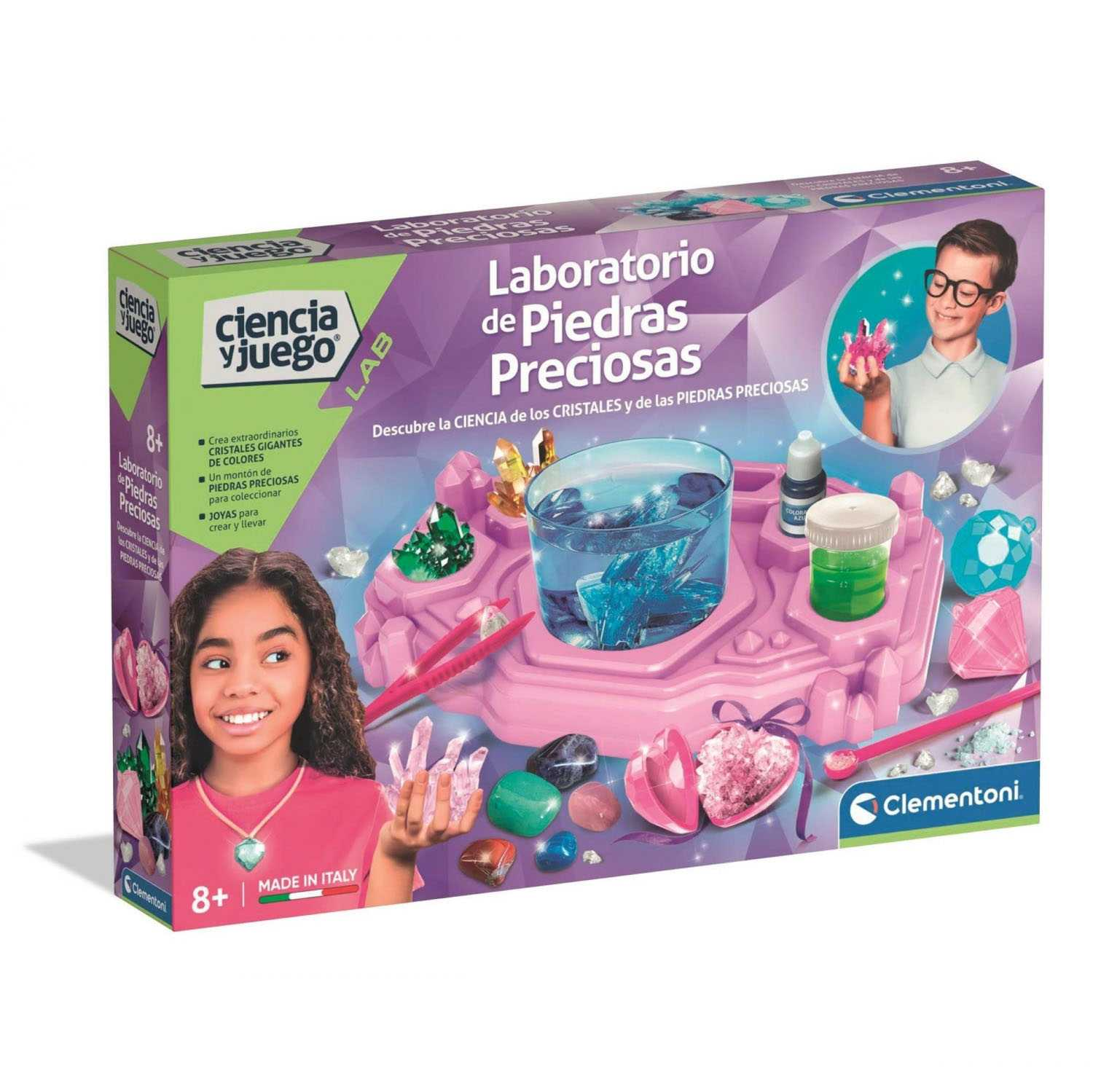 ciencia y juego laboratorio de piedras preciosas (clementoni - 55631)