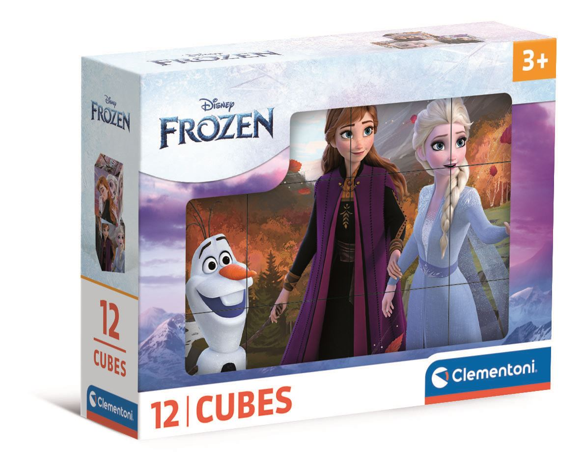 frozen rompecabezas 12 cubos (clementoni- 41192)