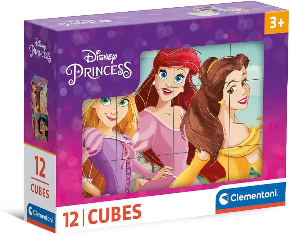 disney princess rompecabezas 12 cubos (clementoni - 41197)
