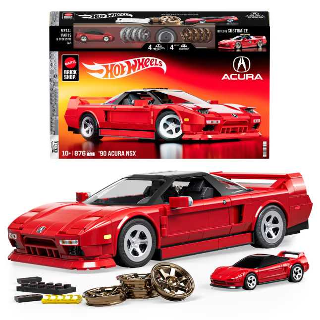 mega hot wheels elite acura honda nsx (mattel - jft17)