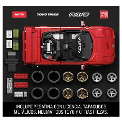 mega hot wheels elite acura honda nsx (mattel - jft17)