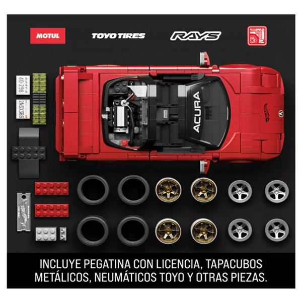 mega hot wheels elite acura honda nsx (mattel - jft17)