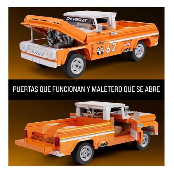 mega hot wheels elite 62 chevrolet pick-up (mattel - jft20)