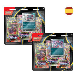 pokemon pack de 3 sobres megaevolucion fuegos fantasmales (bandai - pc10187)