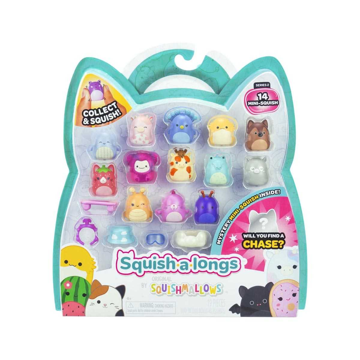 squishalongs serie 2 pack 14 mini figuras (jazwares iberia - sqal0066)