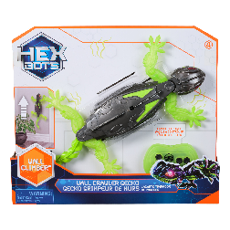 hex bots lagarto trepador de paredes gecko (spin master - 6070281)