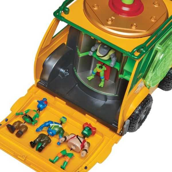 tmnt estacion mutante con 6 figuras playset ( famosa - t0203000)