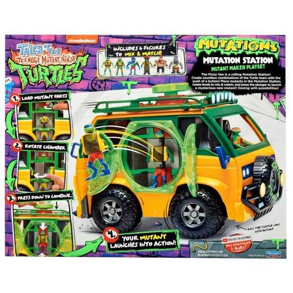 tmnt estacion mutante con 6 figuras playset ( famosa - t0203000)