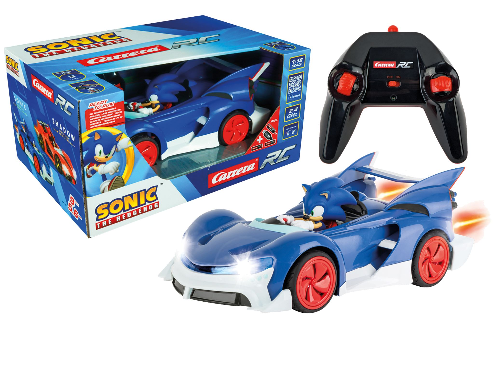 carrera r/c coche sonic racing 2,4ghz (soldatoys - 201063)