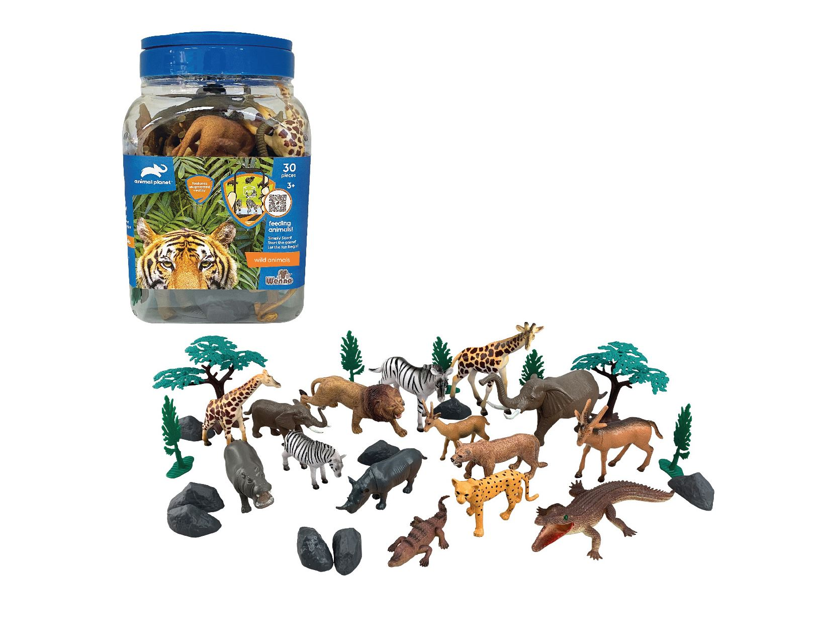 bote animales salvajes set de 30 piezas (valuvic - d6601)