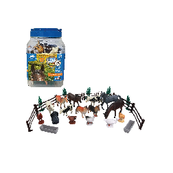 bote animales granja set de 30 piezas (valuvic - d6603)