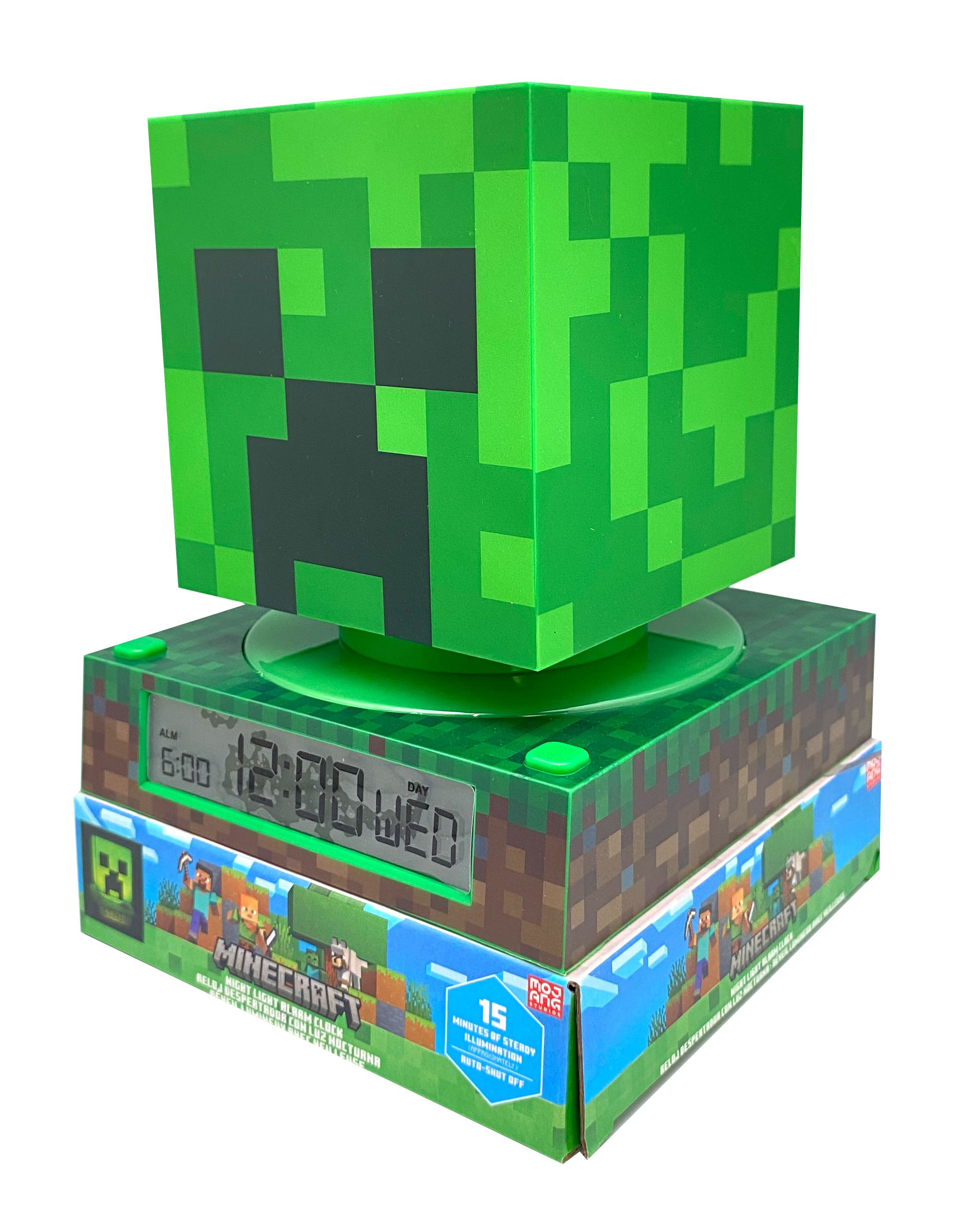 minecraft lampara 3d con despertador