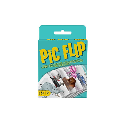 mattel games, juego de cartas para niños flip pic (mattel - gkd70)