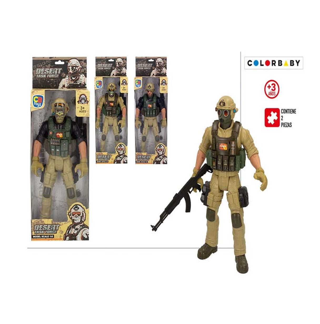 figura soldado desert task force surtidos (color baby - 47039)