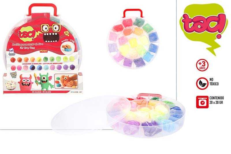 cb toys pack 20x10 gr plastilina colores