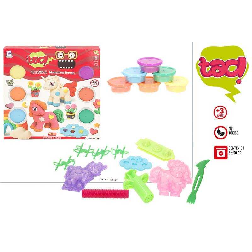 cb toys pack 6x50 gr botes plastilina colores con moldes (color baby - 39293)