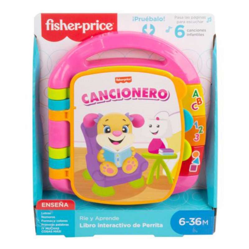 fisher libro interactivo aprendizaje (mattel dlf23)
