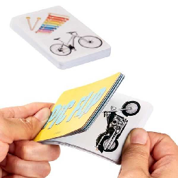 mattel games, juego de cartas para niños flip pic (mattel - gkd70)