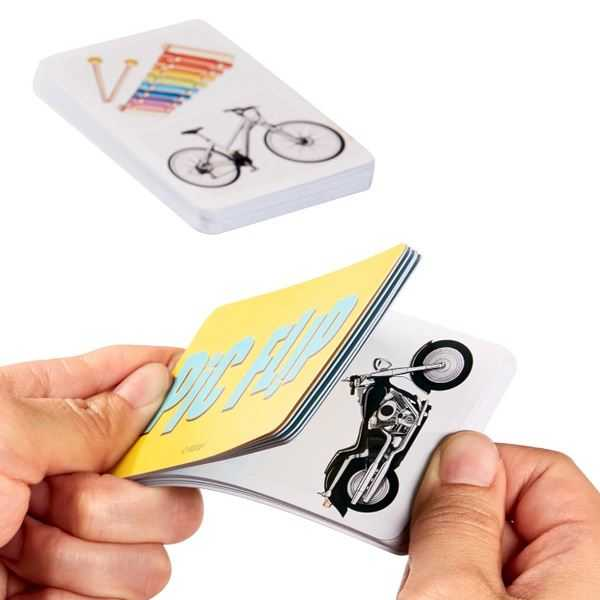 mattel games, juego de cartas para niños flip pic (mattel - gkd70)