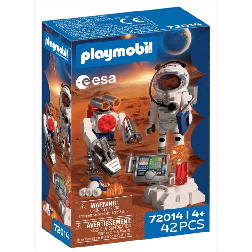 playmobil astronauta de la esa con robot (playmobil - 72014)