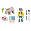 playmobil duo pack cuidador con rinoceronte (playmobil - 72025)