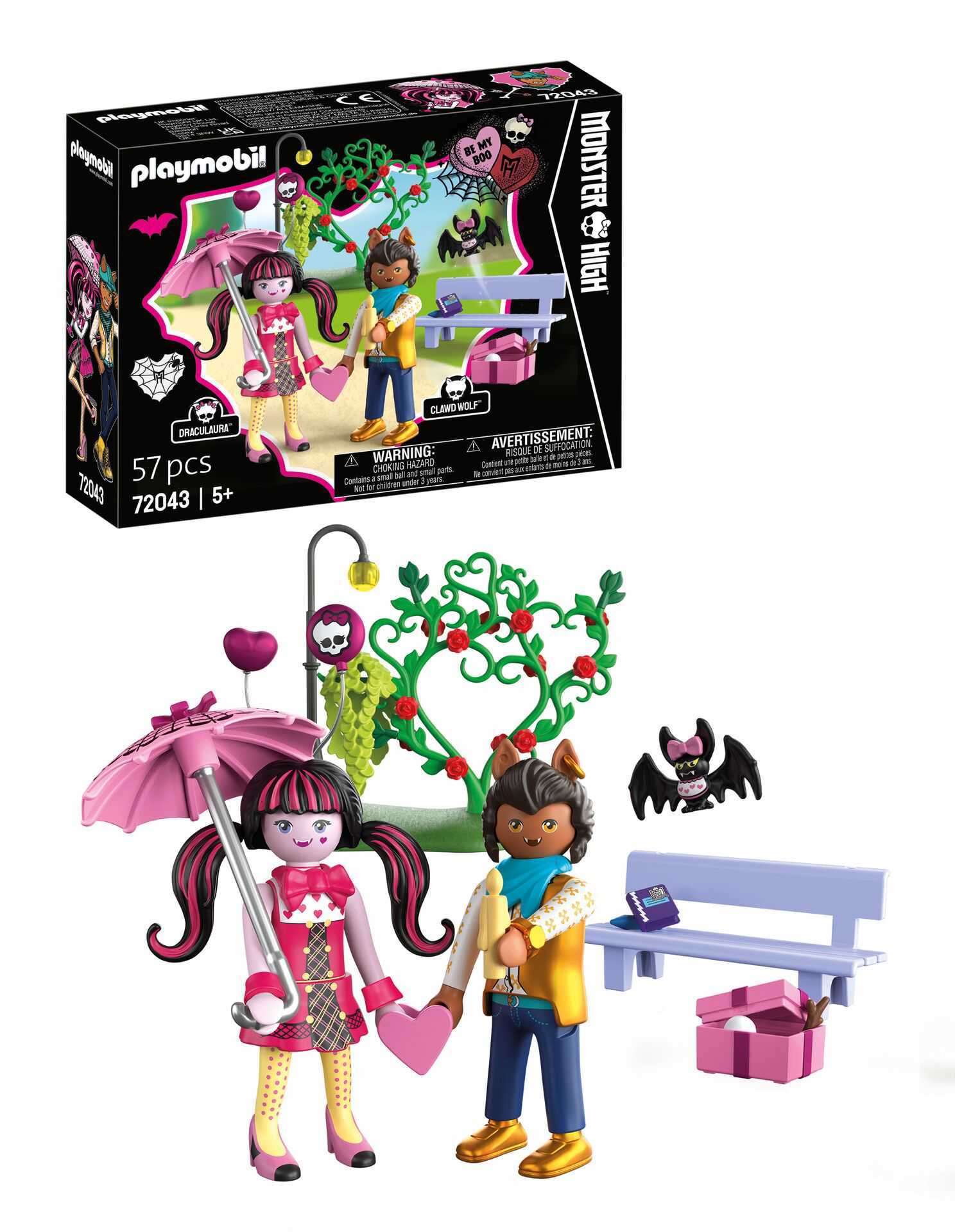 playmobil monster high cita de san valentin (playmobil - 72043)