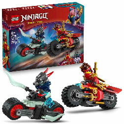 lego ninjago carrera relampago en moto de kai (lego - 71838)