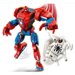 lego marvel armadura robotica de spiderman vs el anti-venom (76308)
