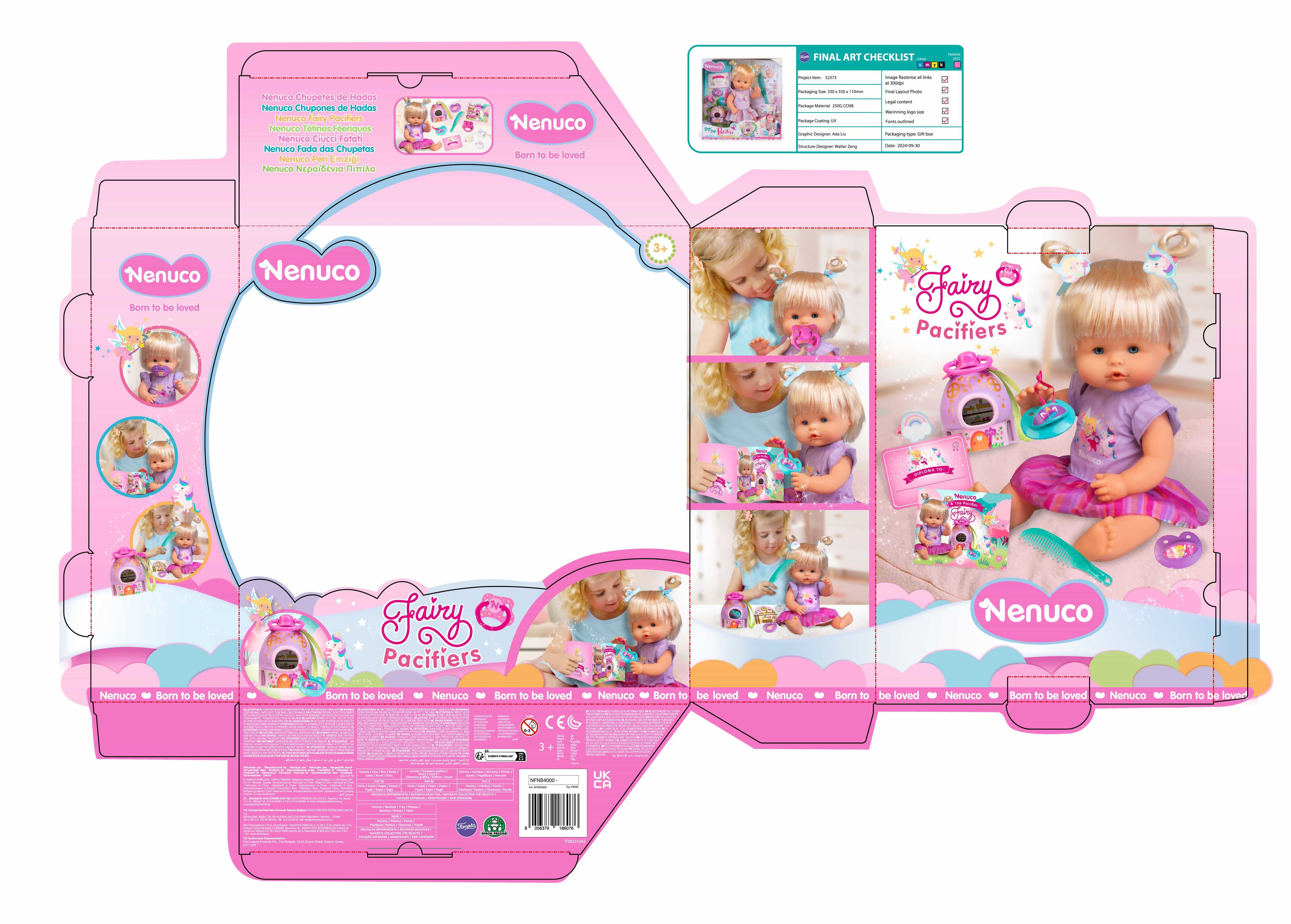 nenuco chupete de hadas (famosa - nfnb4000)