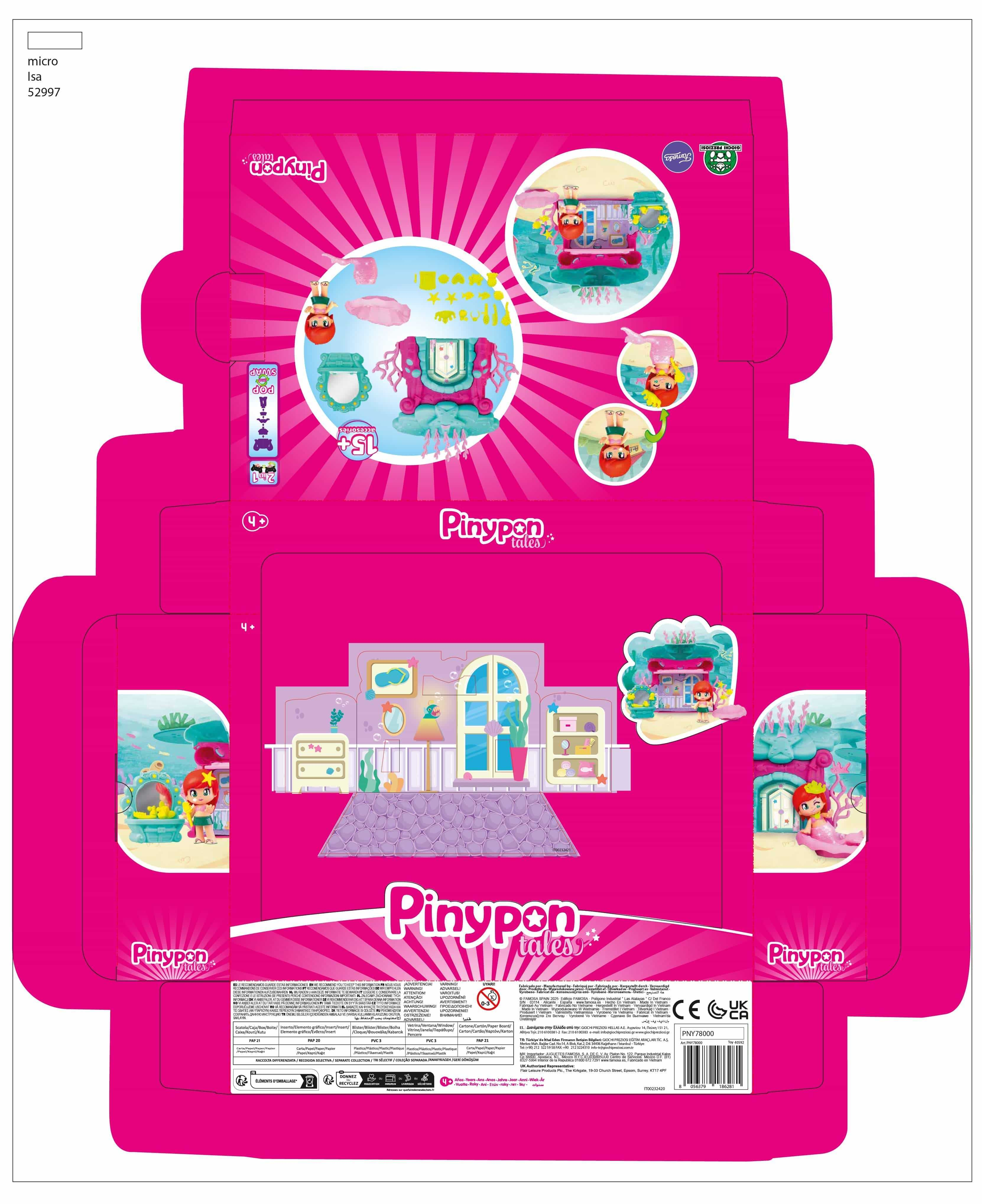 pinypon casa del mar sirenita (famosa - pny78000)