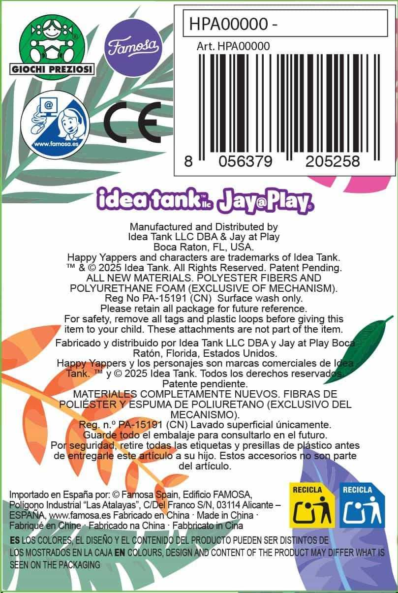 happy yappers pajaritos interactivos surtidos (famosa - hpa00000)