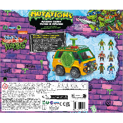 tmnt estacion mutante con 6 figuras playset ( famosa - t0203000)