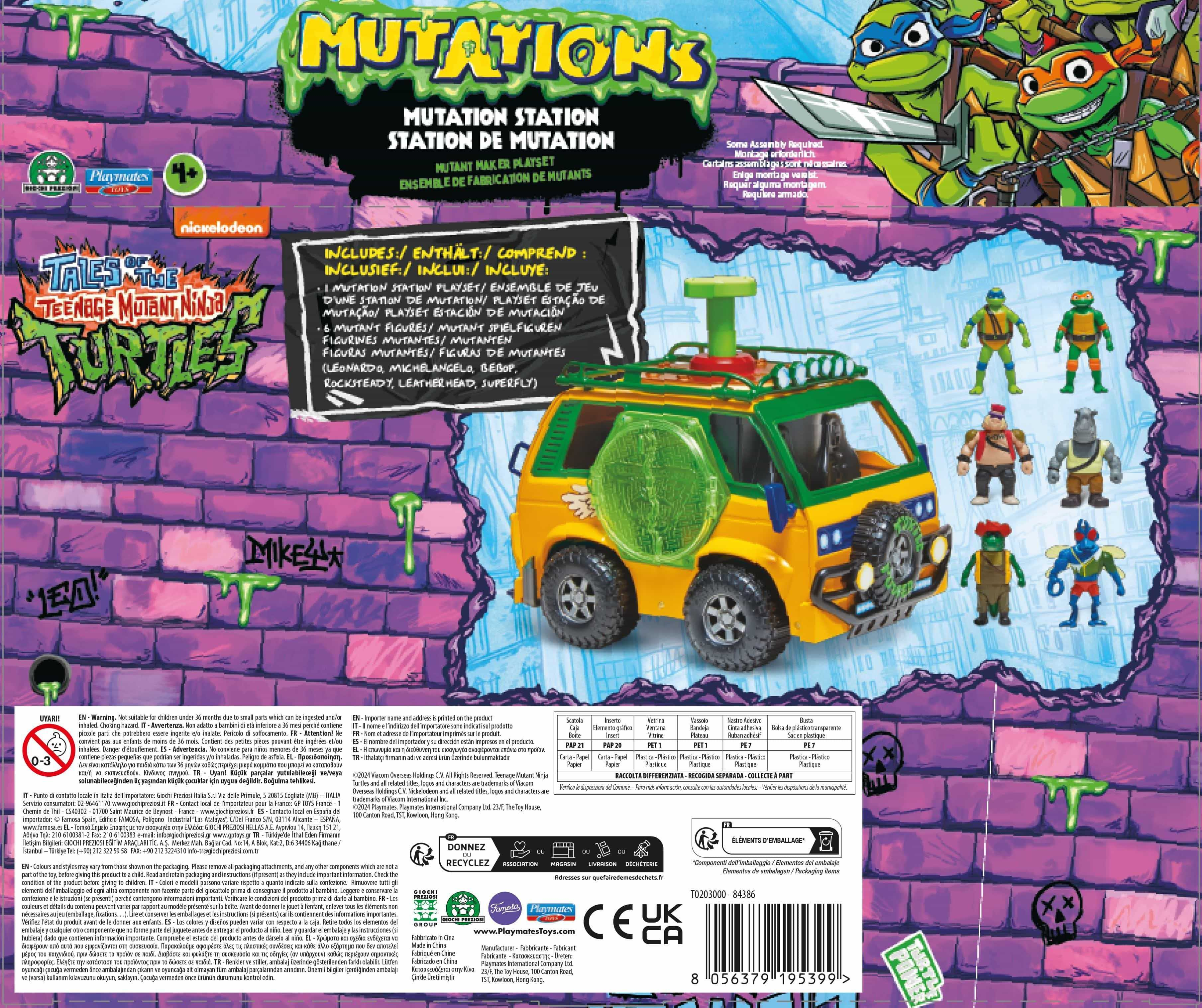 tmnt estacion mutante con 6 figuras playset ( famosa - t0203000) tmnt estacion mutante con 6 figuras playset ( famosa - t0203000)