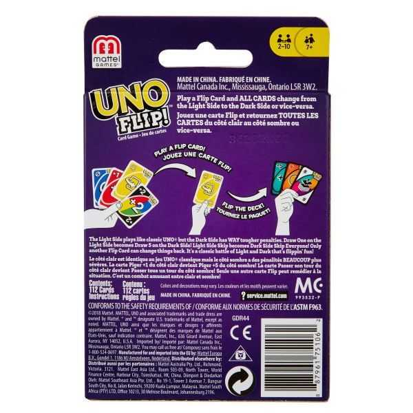 mattel games uno flip! juegos de cartas (mattel gdr44)