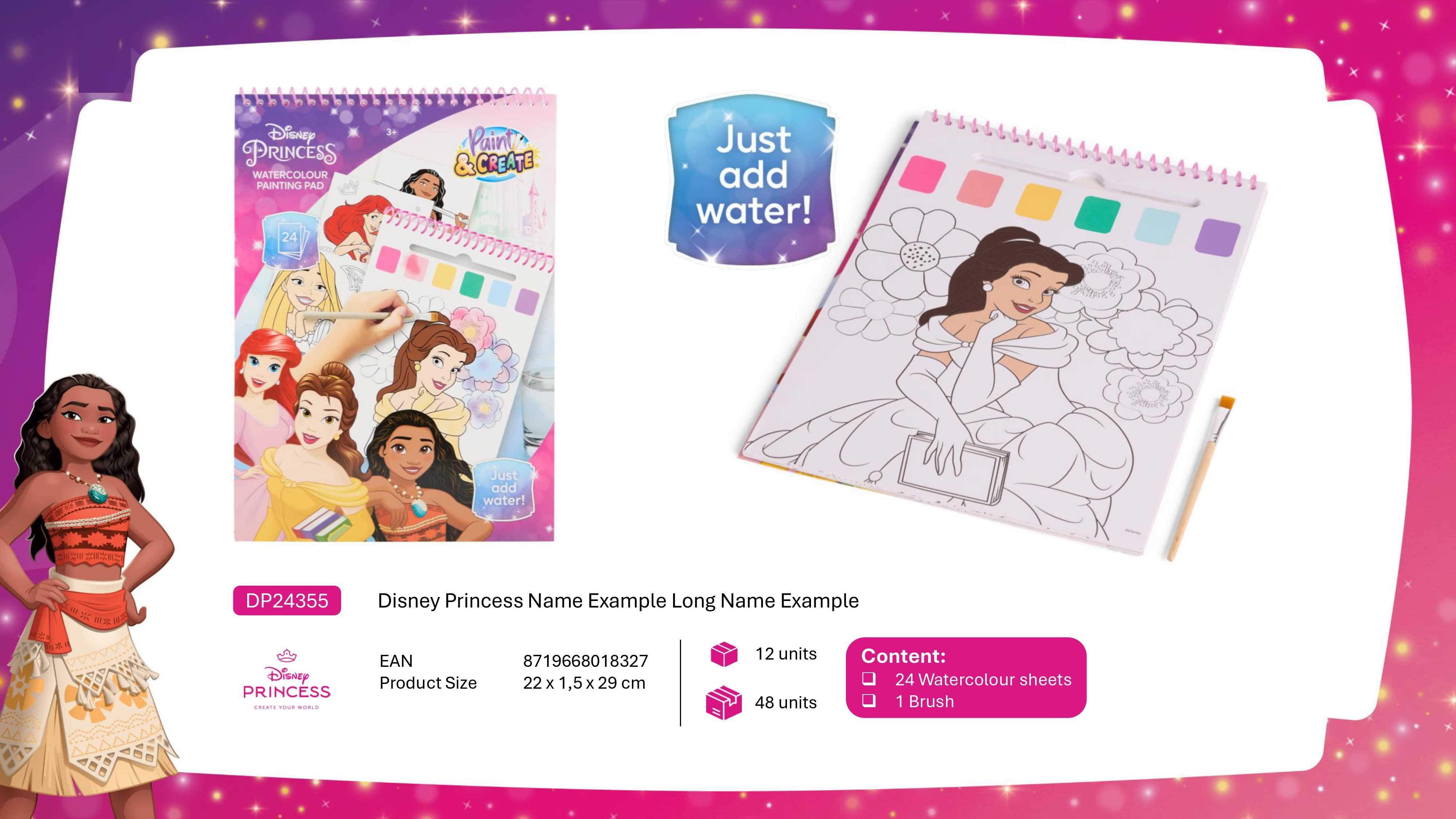 disney princess libro dibujo acuarelas (dp24355)
