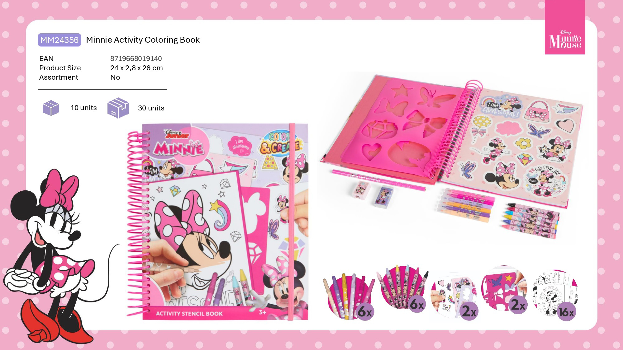 minnie libro dibujo actividades ( mm24356 )