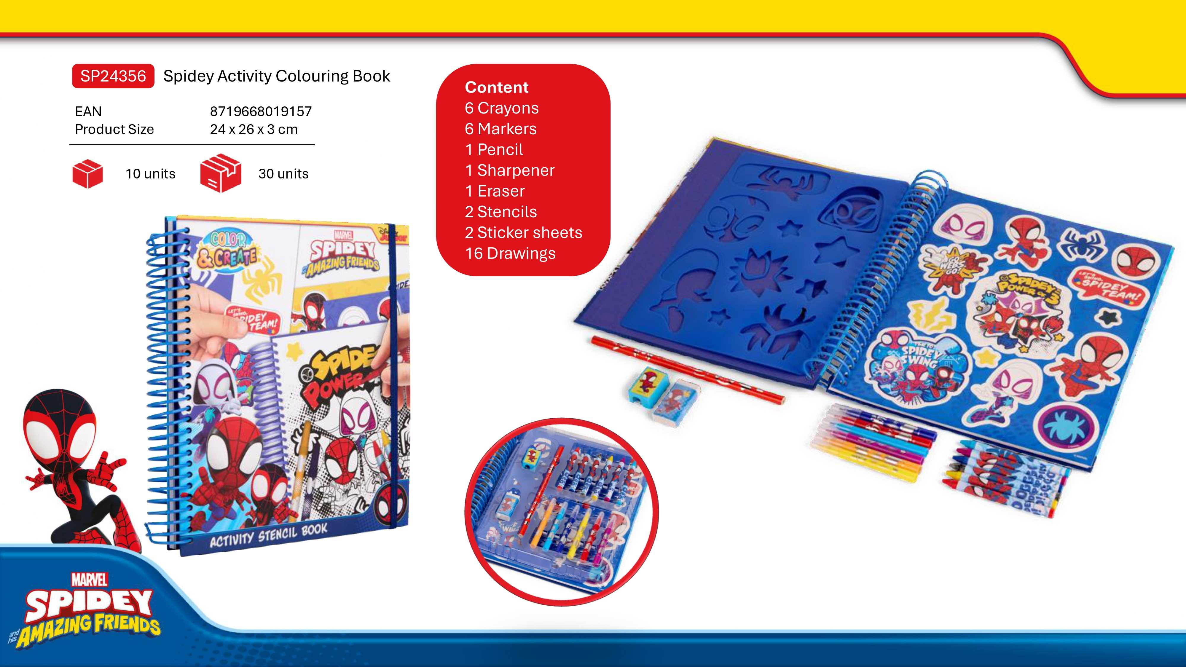 spidey libro dibujo actividades (sp24356)