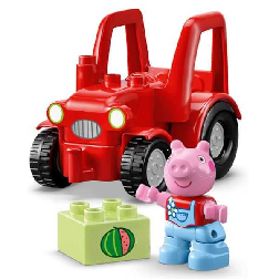 lego duplo peppa pig tractor y mercado (lego - 10468)