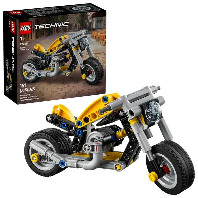 lego technic moto amarilla (lego - 42225)