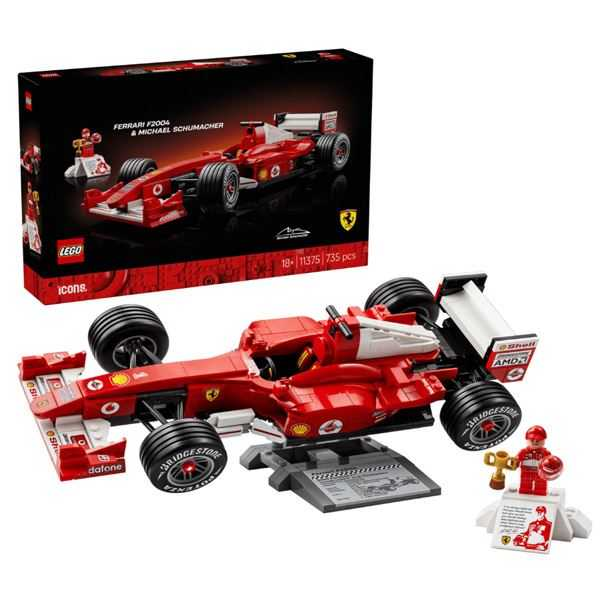 lego ferrari f2004 michael schumacher (lego - 11375)