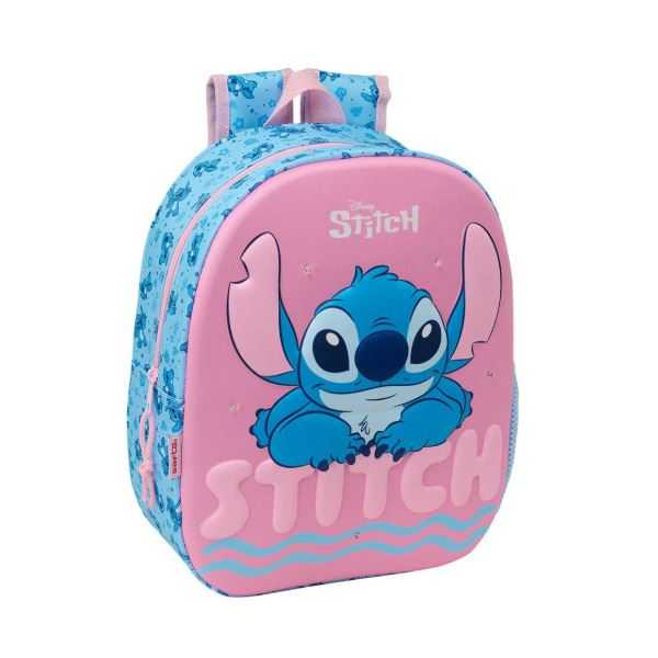 mochila 3d con leds stitch (safta - 622672892)