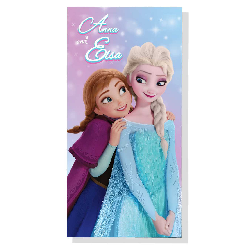 frozen ana & elsa toalla playa micro 70x140 cm (new import  licencias - nw1520)